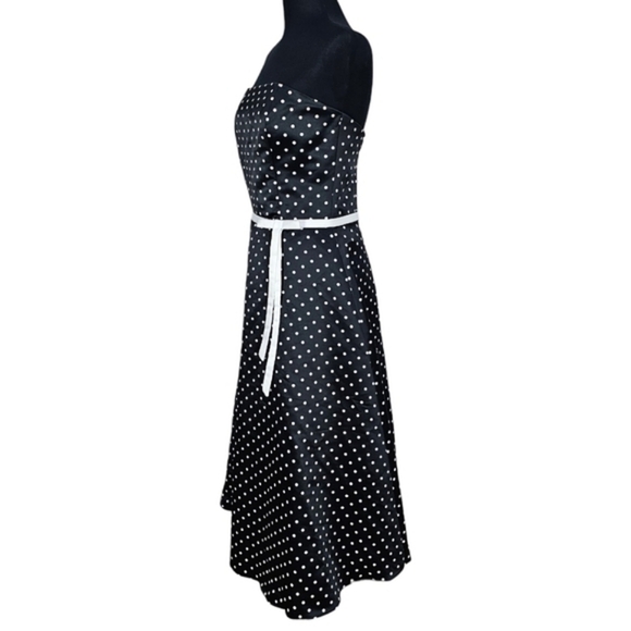 Gunne Sax Jessica McClintock Vintage Rockabilly Retro 50s Polka Dot Swing Dress - Picture 4 of 13